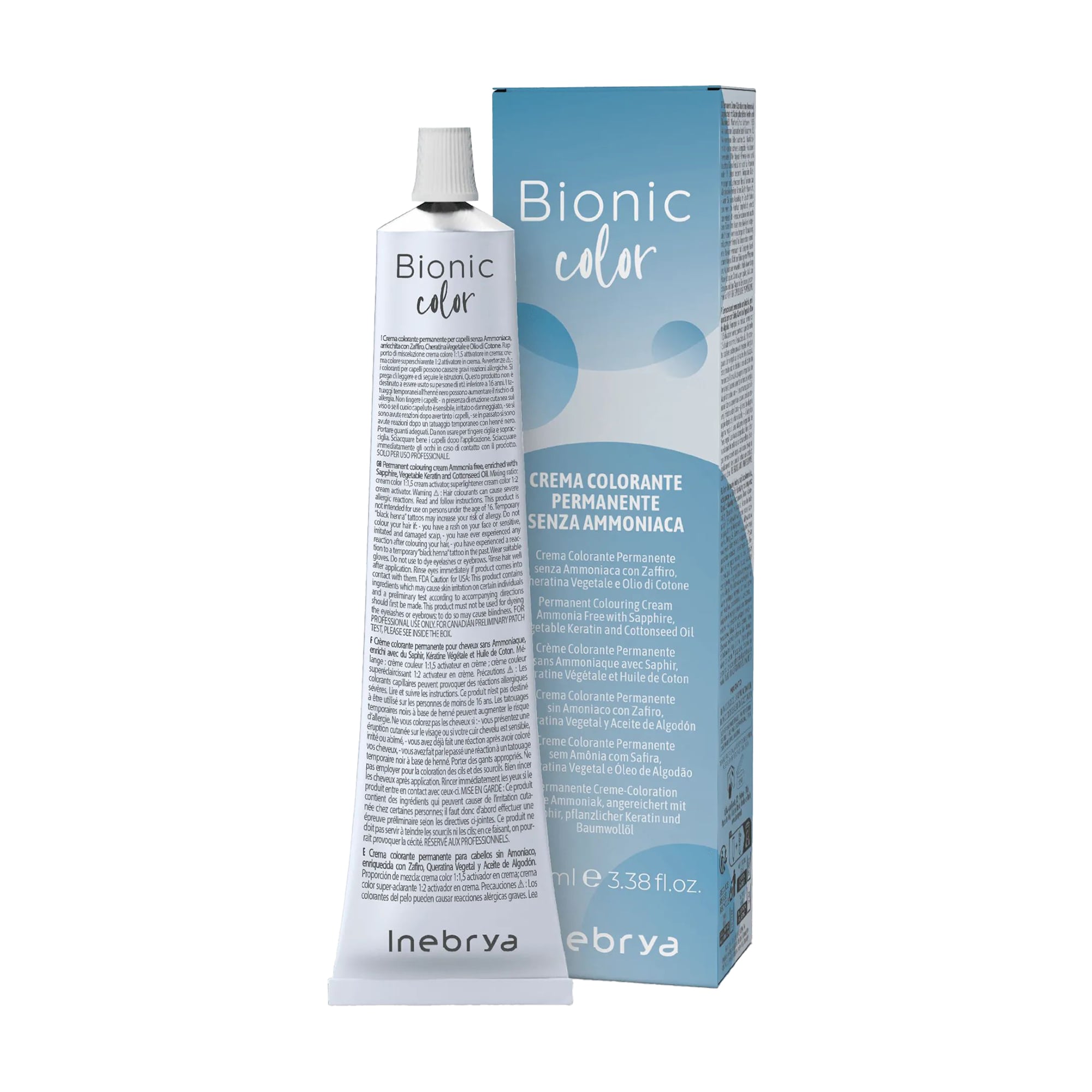 Напівперманентна крем-фарба для волосся Inebrya Bionic Color Neutral, 100 мл